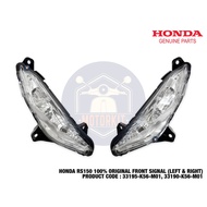 HONDA RS150 100% ORIGINAL FRONT SIGNAL LIGHT COMP POSITION LAMPU DADA LEFT RIGHT 33195-K56-M01 33190