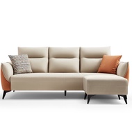 Living Mall Olena Fabric 3 Seater Sofa with Ottoman