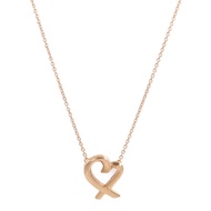 TIFFANY＆CO 18K玫瑰金Loving Heart Necklace項鍊
