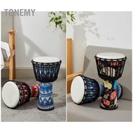 tonemy 8 Inch Portable African Drum Djembe Hand with Colorful Art Patterns Percussion Musical Instru