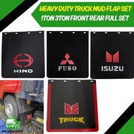 BEACON AUTO Heavy Duty Truck Mud Flap Set (1Ton / 3Ton) Front, Rear & Full Set Anti-Splash Rubber Gu