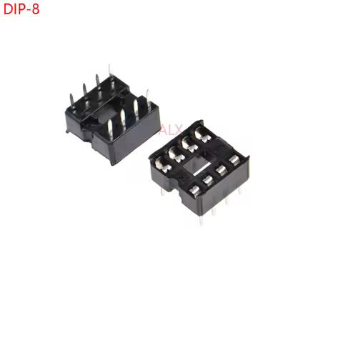 30PCS DIP8 IC SOCKET DIP CHIP TEST HOLDER Adaptor 8 PIN dip-8 DIP 8PIN 8p 2.54MM PITCH CONNECTOR