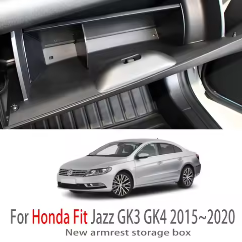 Auto Parts For Honda Fit Jazz GK3 GK4 2015~2020 2018 Car Center Console Armrest Storage Box Multifun