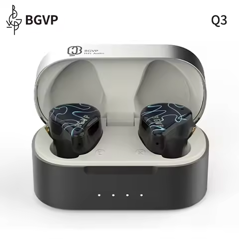 BGVP Q3 Earphones TWS Wireless Bluetooth 5.3 Headphones in-ear Hifi Monitors Earbuds Dual Mode Link 
