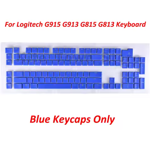 A full set G915 109pcs + 2pcs Key Caps for Logitech G813 G913 G815 G915 Wireless Keyboard US / UK Ve