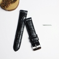 สายนาฬิกาหนังจระเข้แท้ Genuine leather crocodile งานไทย งานแฮดเมด  ไซร์ 22 MM. รับประกันสินค้า  ไม่แ