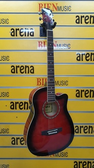 arena 38 acoustic guitar (red)
