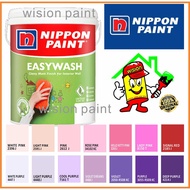 5L Nippon Paint easy wash white / ( nippon easywash ）mixed / cat nippon paint/ wall paint /C