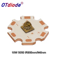 10W High Power LED Chip IR Infrared 850nm 940nm 5050 XML Bead 4Chips Ceramic Bracket DC2.5-4.0V 1500
