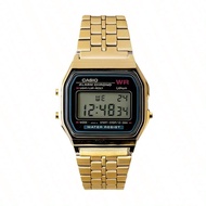 Watches For Men Sporty Fashion Digital Watch Women A168WA-1, Retro Stainless Steel Strap Square Dial