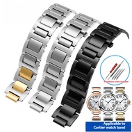Suitable for Cartier Blue Balloon Steel Band Men Women Cartier Stainless Steel Watch Strap Metal Not