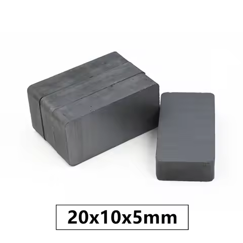 50/100pcs/lot Y30 Ceramic magnet Square Ferrite Magnet 20*10*5 mm Permanent magnet 20mm x 10mm x 5mm