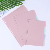 GHNRO Binder Index Page Coil Book School Scrapbook 4Pcs/set B5 A5 A4 Stationery Notebook Separator P