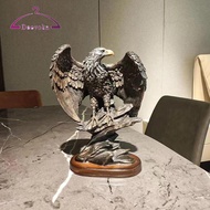 [deevoka] Eagle Statue Resin Desktop Ornament Eagle Sculptures Adornment for Bathroom