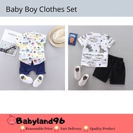 Readystock - Baby Boy Clothes Set / Dinosaur Clothes Set / Car Clothes Set