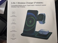 3合1摺疊無線充電座 iPhone Apple Watch AirPods