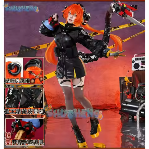 Game Zenless Zone Zero Orphie Cosplay Costume Uniform Halloween Carnival Party Christmas Play Role C