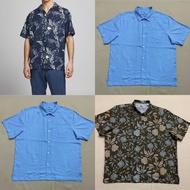 (A5154) Men's loose shirt in big Size corrugated fabric (Size XL, XXL, 2XB) - Clearance