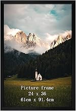 Giftgarden 24x36 Poster Picture Frame Black, Textured Metal Frame 36x24 for Wall Display, Single