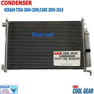 แผงแอร์ ทีด้า 2005 - 2019  นิสสัน คิวบ์ 2004 - 2019 CD0029 Cool Gear รหัส DI447780-36304W CONDENSER 