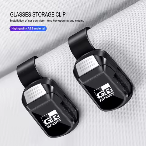 Car Glasses Storage Clip Sun Visor Sunglasses Holder For Toyota Camry Tundra bZ3X bZ3C bZ4X Grand Hi