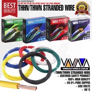 WIREMAX THHN / THWN STRANDED WIRE PURE COPPER 99.9% 14/7 - 12/7 - 10/7 - 8/7 (PER 1 METER)