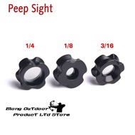 3Pcs 1/4 1/8" 3/16" Peep Sight Compound Bow Sight Bow Outdoor Sport Accessories
