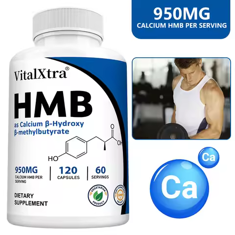 Ultra Strength HMB Supplement Capsules, Supports Muscle Growth, Maintains Muscle Health, and Support