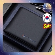 [elle] Homme Men's Wallet, Black, 1pc / Korean Wallet / Sleek Design / 100% Authentic by 1