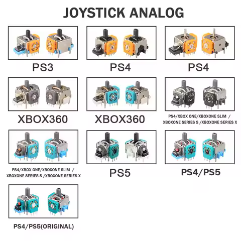 1PC For PS3 PS4 PS5 Xbox 360 One Xbox Series Joystick Universal Joystick Maintenance Accessories Wit