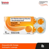 Dequadin AB Orange Antiseptic Lozenge 8's