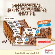 POIPOI Chocolate Cereal Bar 15g - High Vitamin A, D, B9, C & Calcium