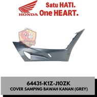 64431-K1Z-J10ZK BOTTOM RIGHT SIDE COVER (GREY) PCX 160 K1Z Original | COVER R FLOOR SIDE 64431K1ZJ10