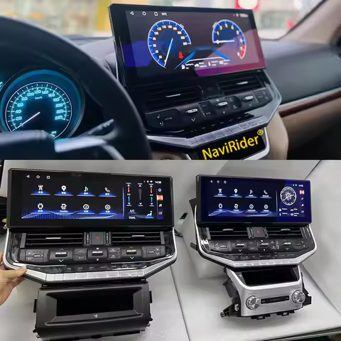 16.3inch Qled Screen Video for TOYOTA Land Cruiser 200 LC200 LC300 Android Upgrade 2023 wireless cha