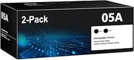 CE505A 05A Toner Cartridges Black (2-Pack) Laser Jet P2035 P2050 P2056 Compatible with HP 05A 05X To