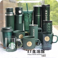 Starbucks Cup 2023 New Style Dark Green Leopard Print Bear Classic Goddess Cup Anniversary Thermos Mug Mug