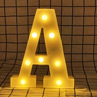 22cm LED Warm Light Letters and Numbers Using Batteries as a Home Decoration Light for Proposals and