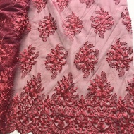 Tulle Bordir Ceplok (Harga per 05m) Brokat Import Murah/ Kain Brokat Tille/ Kain Brokat Tille Mutiar