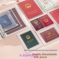 FLASHPULSE Zip File Bag, A4/A5/B5 7-in-1 Document Storage Bag, Archive Booklet Waterproof Loose-leaf