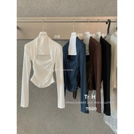 7626 Y jia LunaClassy Qccc Square Collar Autumn Winter Shirt T819F76