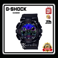 Original G-shock Virtual Rainbow Analog-Digital GA-100RGB-1A / GA100RGB-1A / GA-100RGB-1ADR watch