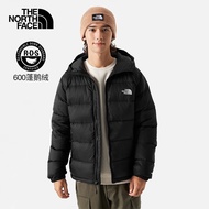 北面（The North Face）羽绒服男款户外运动鹅绒填充高蓬保暖防风外套23秋冬新款|7W7G JK3/黑色 XL/180