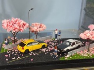 1/64  Initial D 櫻花 場景 頭文字D 日本