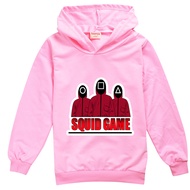 Squid Game Boys Girls Hoodie Kids Clothing Leisure Sweatshirt New Long Sleeve Cartoon Print Korean Hooded Sweater 8759 65% Cotton