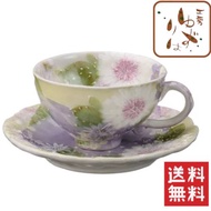 【送料無料】【工房ゆずりは】花かざり珈琲碗皿/ カップ＆ソーサー/母の日にもおすすめ♪（コーヒーカップ かわいい ボタニカル マグ） / 食器 カップソーサー カップ ソーサー花柄 おもてなし 贈り物