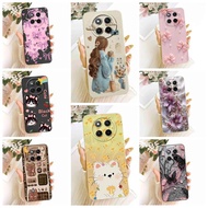 For Honor X60 Pro 5G Case BRP-AN00 Fashion Printed Girl Cat Soft Silicon Cover For Honor x60 Pro 5G 