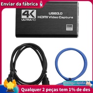 Audio Video Capture Card, 4K USB 3.0 Capture Adapter Video Converter for Gaming Streaming Live Broad