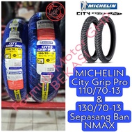 New 110/70-13 & 130/70-13 Michelin City Grip Pro Tubeless Tires - Pair of NMAX Motorcycle Tires Ring