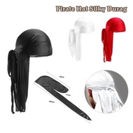 Durag Silk For Men Women Pirate Hat Silky Durag Pirate Cap Fashion Head Wraps Hair Accessories
