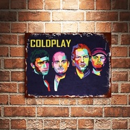 Coldplay Band Wooden Poster Wall Decoration Display Wall Decor